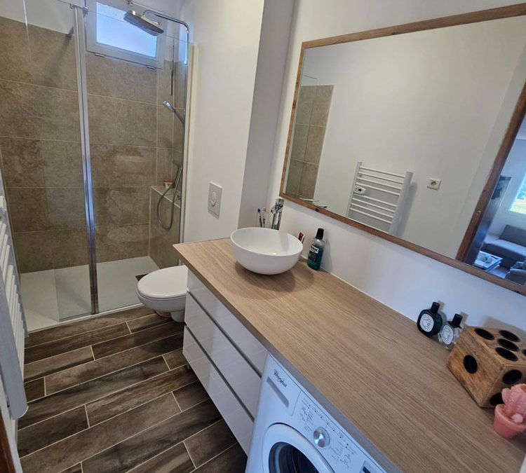 Rénovation complète de salle de bain à Pierrefeu